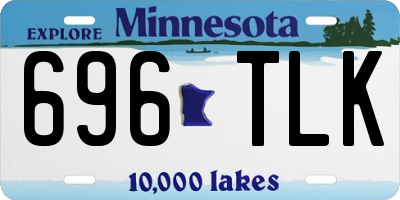 MN license plate 696TLK