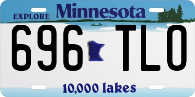 MN license plate 696TLO