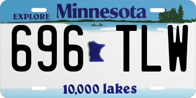 MN license plate 696TLW