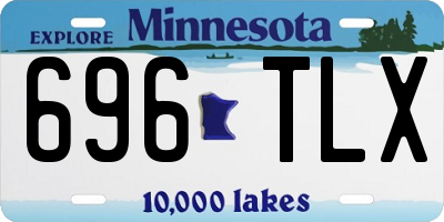 MN license plate 696TLX