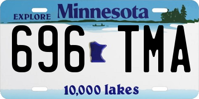MN license plate 696TMA