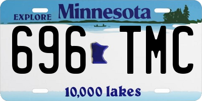 MN license plate 696TMC