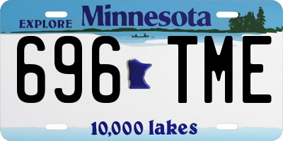 MN license plate 696TME