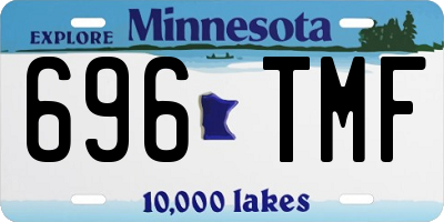 MN license plate 696TMF