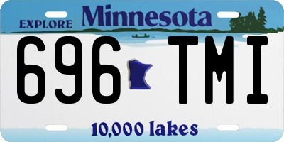 MN license plate 696TMI