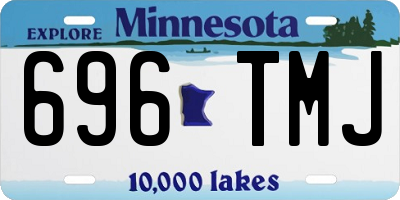 MN license plate 696TMJ