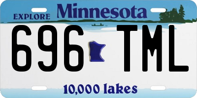 MN license plate 696TML