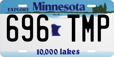 MN license plate 696TMP