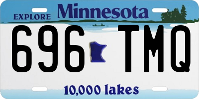 MN license plate 696TMQ