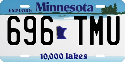 MN license plate 696TMU