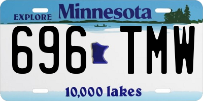 MN license plate 696TMW