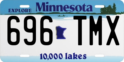 MN license plate 696TMX