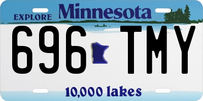 MN license plate 696TMY