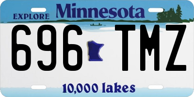 MN license plate 696TMZ