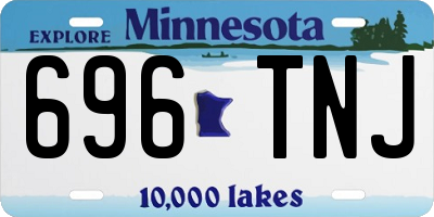 MN license plate 696TNJ