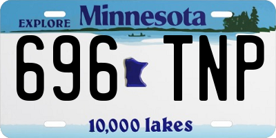 MN license plate 696TNP