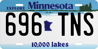 MN license plate 696TNS