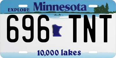 MN license plate 696TNT