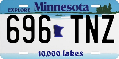 MN license plate 696TNZ