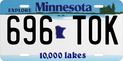 MN license plate 696TOK