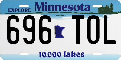 MN license plate 696TOL