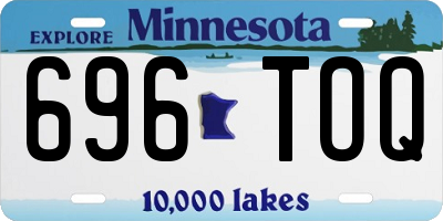 MN license plate 696TOQ