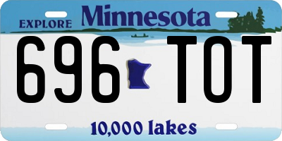 MN license plate 696TOT