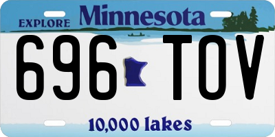 MN license plate 696TOV