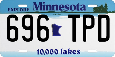 MN license plate 696TPD
