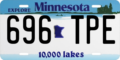 MN license plate 696TPE