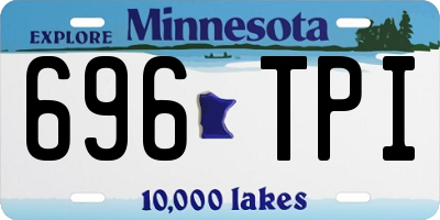 MN license plate 696TPI