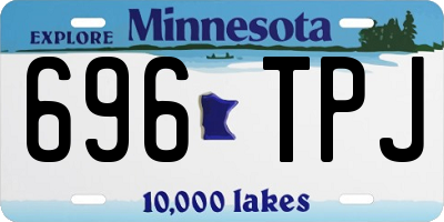 MN license plate 696TPJ
