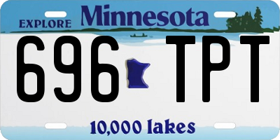 MN license plate 696TPT