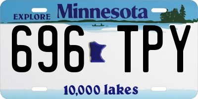 MN license plate 696TPY
