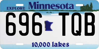 MN license plate 696TQB