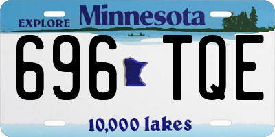 MN license plate 696TQE