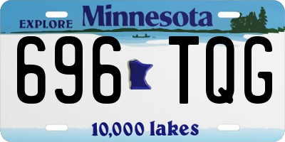 MN license plate 696TQG