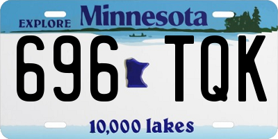 MN license plate 696TQK