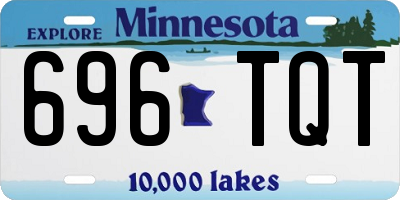 MN license plate 696TQT