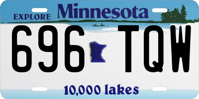 MN license plate 696TQW