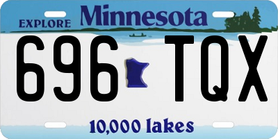 MN license plate 696TQX