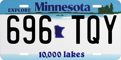 MN license plate 696TQY