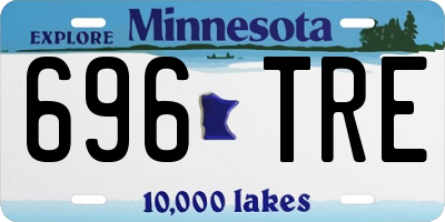 MN license plate 696TRE