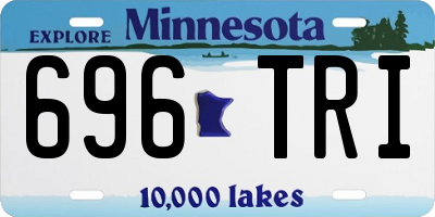 MN license plate 696TRI