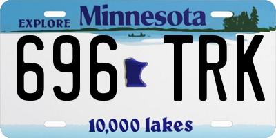 MN license plate 696TRK