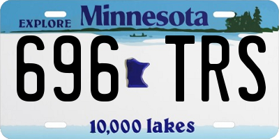 MN license plate 696TRS