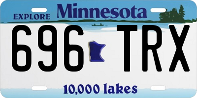 MN license plate 696TRX