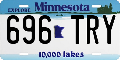 MN license plate 696TRY