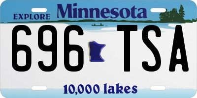 MN license plate 696TSA