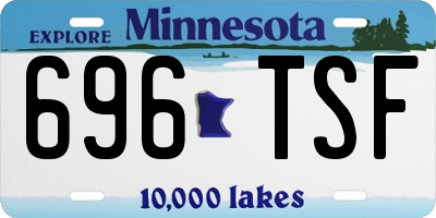 MN license plate 696TSF